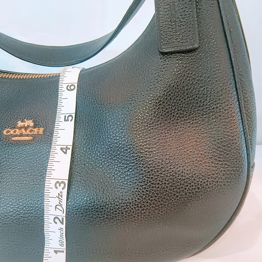COACH 2017 Black Pebbled‎ Leather Harley Hobo Bag, F38250